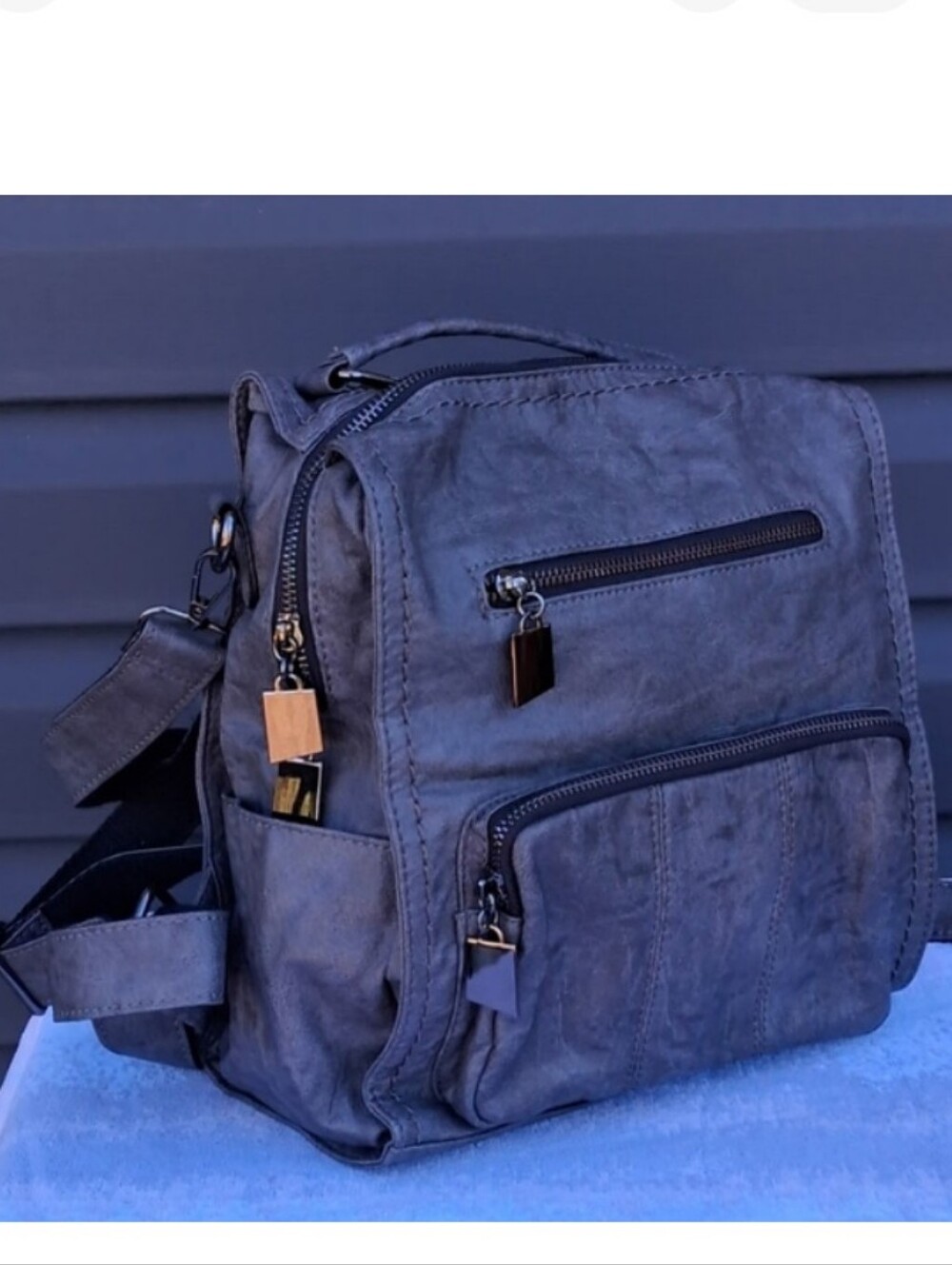 Stylish Rauuo Womens Gray Backpack